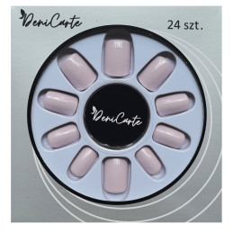 DeniCarte Square - Short Pre-made Nail Tips, Various Colours