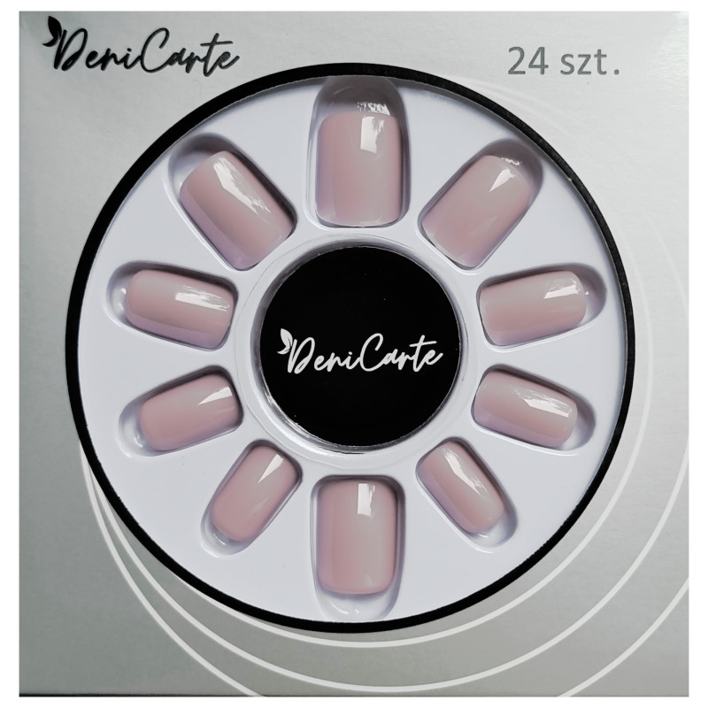 DeniCarte Square - Short Pre-made Nail Tips, Various Colours