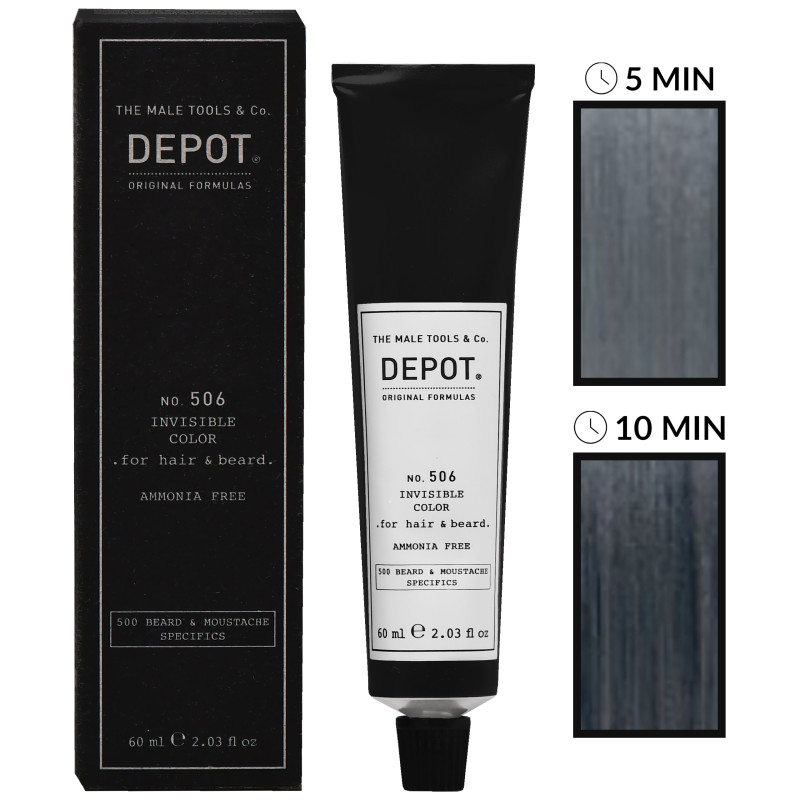 Depot NO. 506 Invisible Color - Ammonia-free Hair and Beard Colouring Cream 60ml