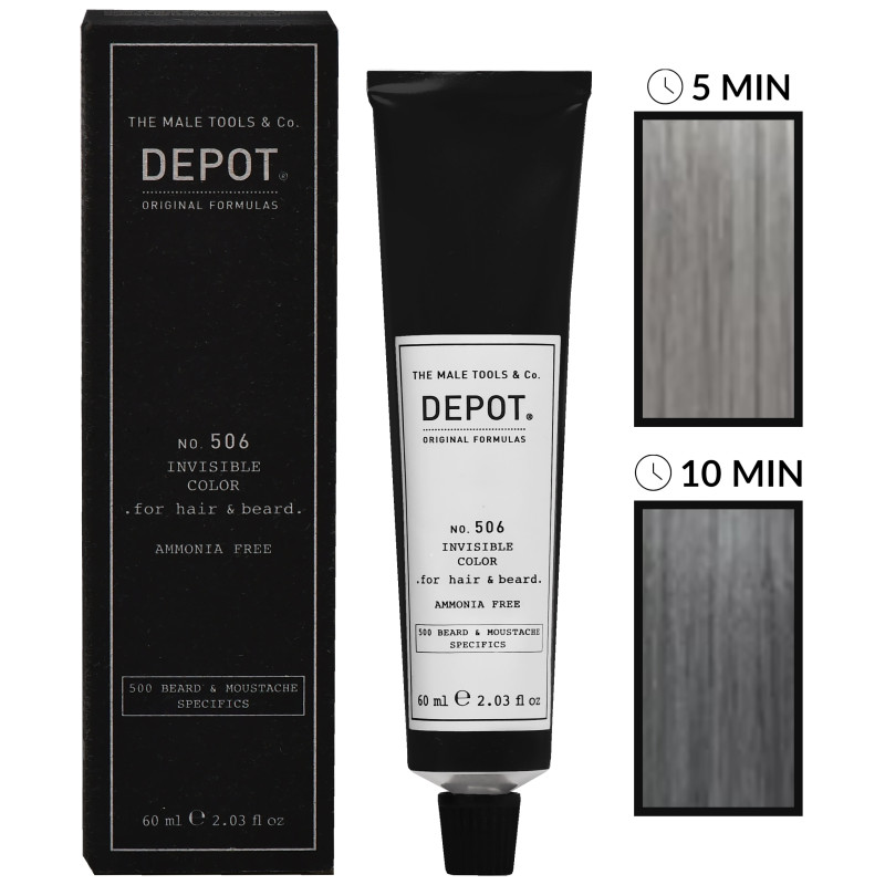 Depot NO. 506 Invisible Color - Ammonia-free Hair and Beard Colouring Cream 60ml