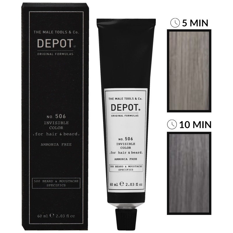 Depot NO. 506 Invisible Color - Ammonia-free Hair and Beard Colouring Cream 60ml