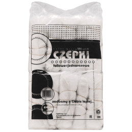 Eko-Higiena Disposable Hairdressing Caps with Elastic Band, Plastic, 100 pcs