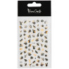 DeniCarte Gold and Black Nail Stickers - Self-adhesive Decorative Leaves