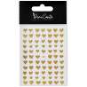 DeniCarte Self-adhesive Hearts Nail Stickers - Gold