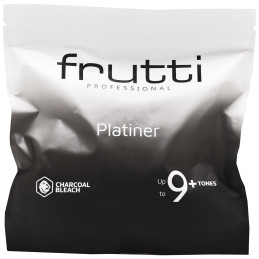Frutti Platiner Lightener - Lightens Hair by Up to 9 Shades with Bamboo Charcoal, 500g