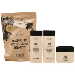 Lakme Teknia Deep Care Travel Pack, 2x100ml+50ml