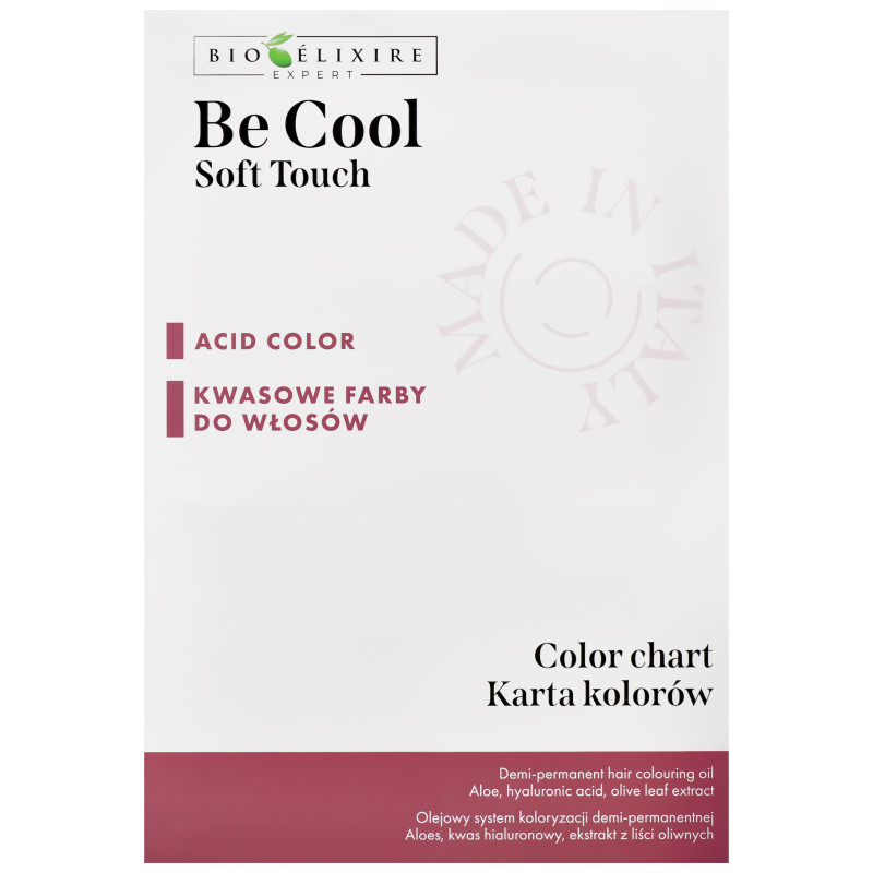 Bioelixire Be Cool Soft Touch Colour Chart