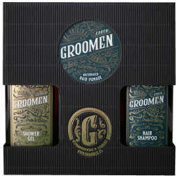 Groomen Earth Body&Hair Set – Body Wash, Shampoo and Hair Pomade, 2x300ml+120g