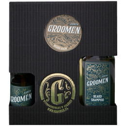 Groomen Earth Beard Set – Shampoo, Balm and Oil, 150ml+50g+50ml