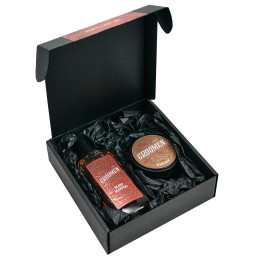 Groomen FIRE Beard Set - Shampoo and Balm, 150ml+50g