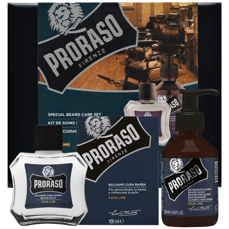 Proraso Azur Lime Duo Pack Set Balm 100 ml + Shampoo 200 ml