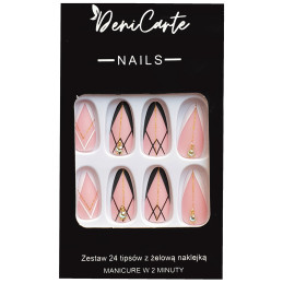 Deni Carte Tipsy - False Nails, Set Of 24 Pieces