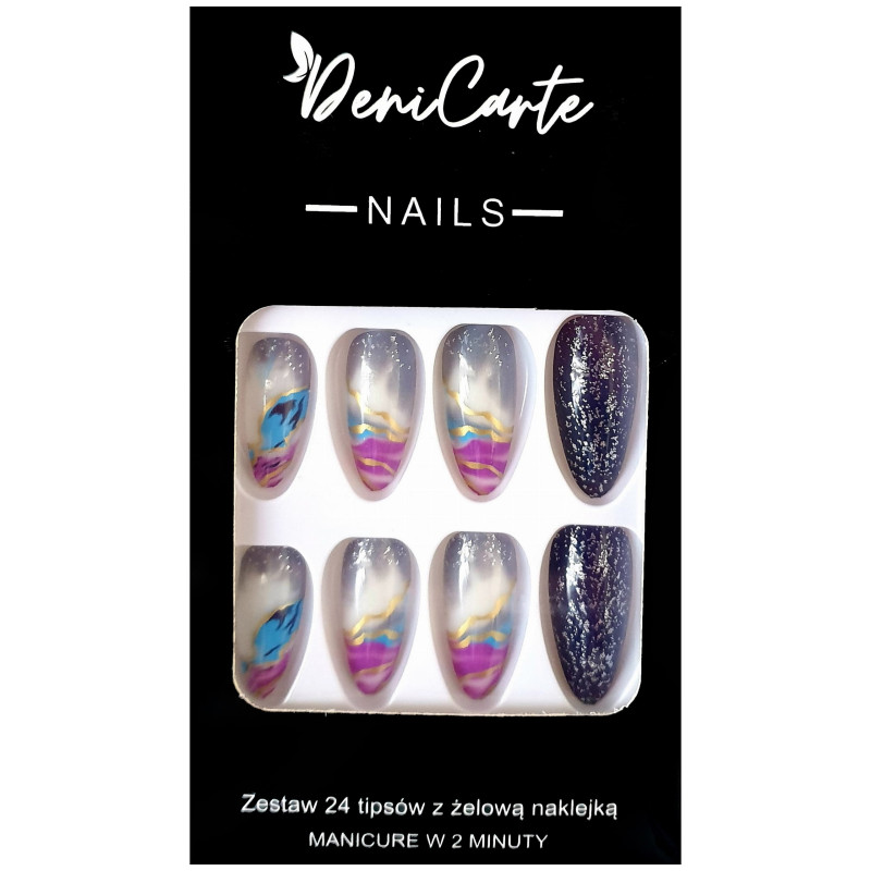 Deni Carte Tipsy - False Nails, Set Of 24 Pieces