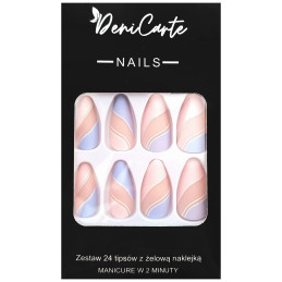 Deni Carte Tipsy - False Nails, Set Of 24 Pieces