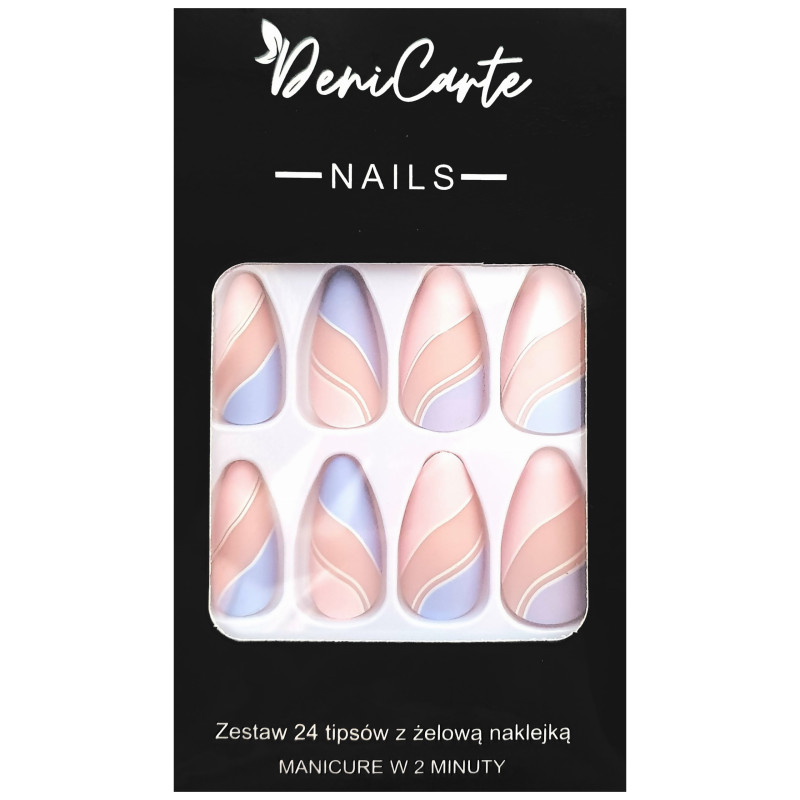 Deni Carte Tipsy - False Nails, Set Of 24 Pieces