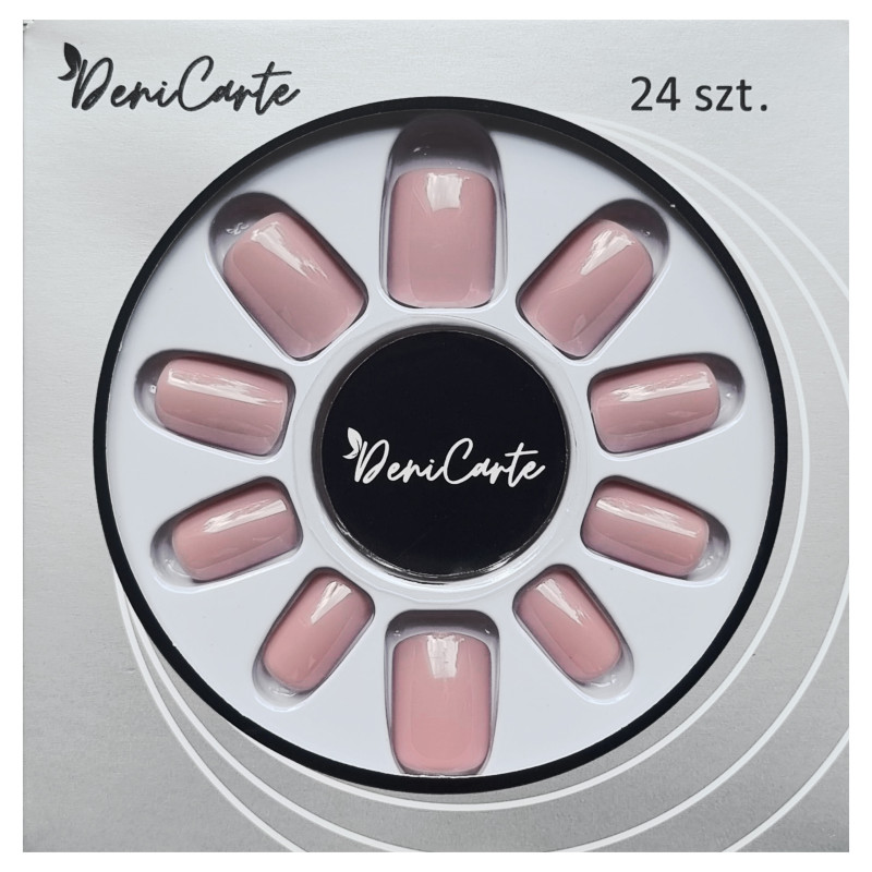 DeniCarte Square - Short Pre-made Nail Tips, Various Colours