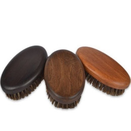 Beard grooming brush with natural boar bristles – medium size