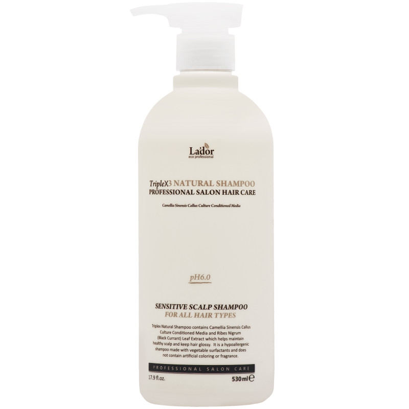 Lador Triple X3 Natural Shampoo 530 ml