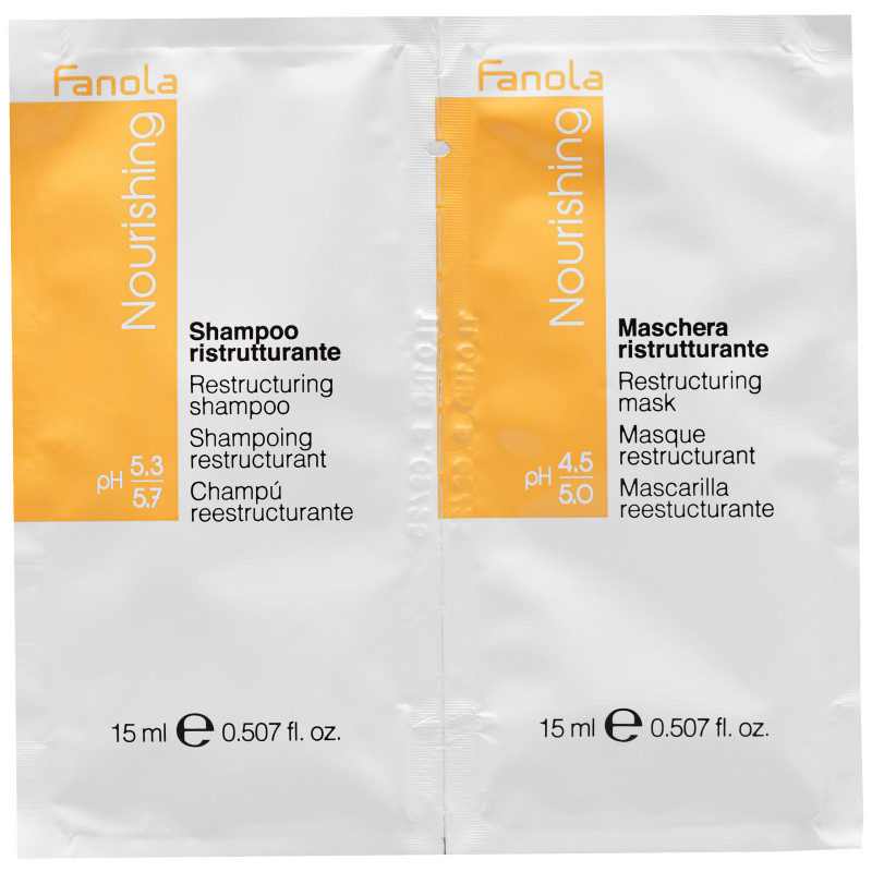 Fanola Nourishing Shampoo + Mask Set 2x15ml