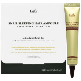 La'dor Snail Sleeping Hair Ampoule 20x5ml