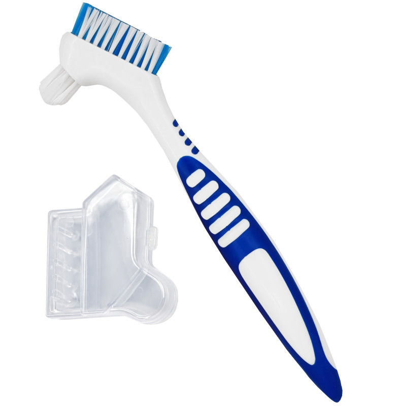 DeniCarte Denture brush with blue handle