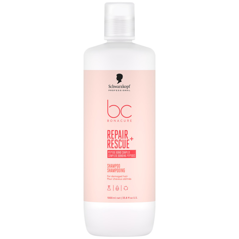 Schwarzkopf Professional BC Bonacure Repair Rescue Shampoo – szampon odbudowujący do włosów zniszczonych, 1000ml