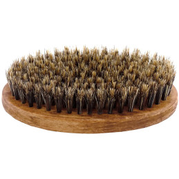 Beard grooming brush with natural boar bristles – medium size