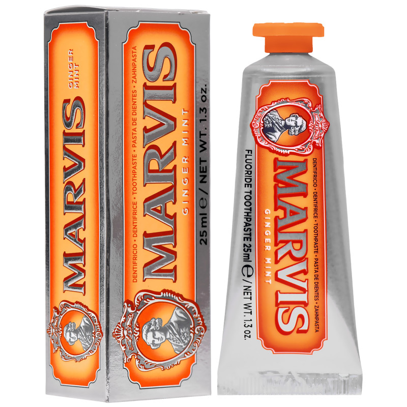 Marvis Ginger Mint - pasta do zębów z fluorem, imbir i mięta, 25ml