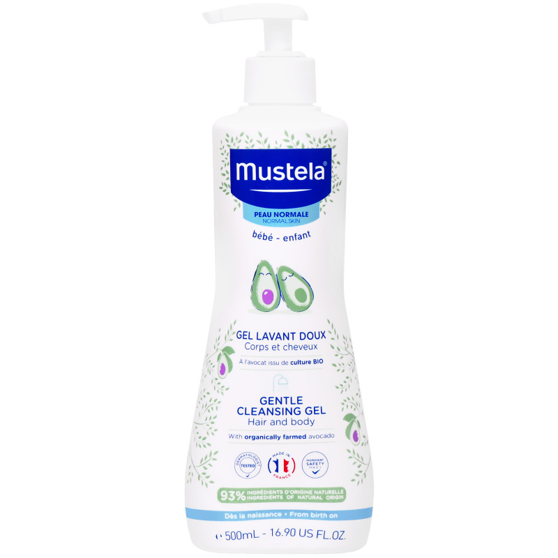 Mustela Gentle Cleansin HairBody Gel - delikatny żel do mycia dla dzieci, 500ml