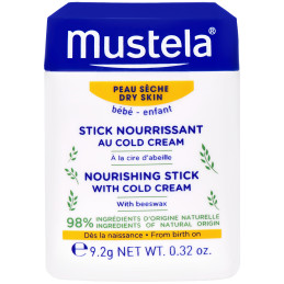 Mustela Cold Cream Nourishing Stick - odżywczy sztyft ochronny dla dzieci, 9,2g