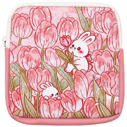 DeniCarte Mini Cosmetic Bag Pink Bunny
