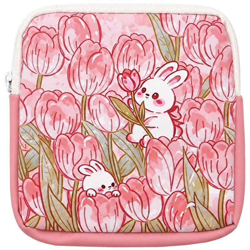 DeniCarte Mini Cosmetic Bag Pink Bunny
