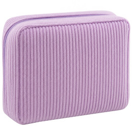 DeniCarte Mini Corduroy Cosmetic Bag Purple