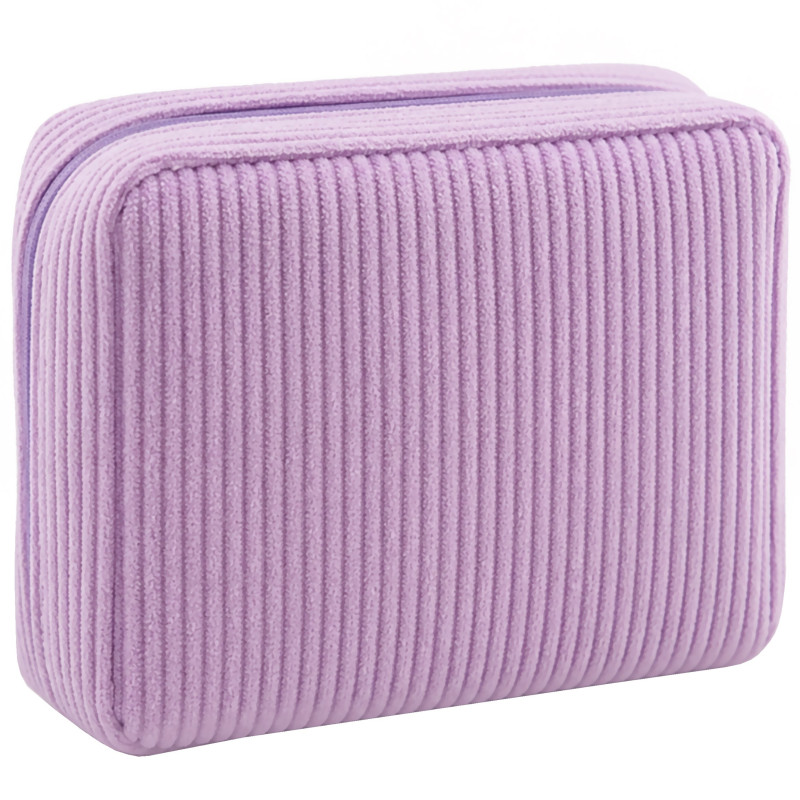 DeniCarte Mini Corduroy Cosmetic Bag Purple