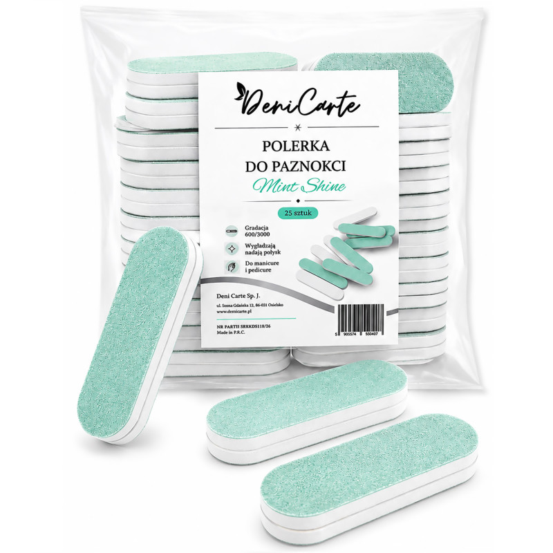 DeniCarte Nail Buffer Block Green 25 pcs