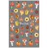 DeniCarte Nail Stickers Autumn Fox & Toadstool