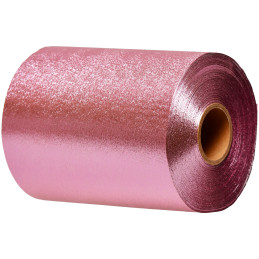 Embossed Aluminium Hair Foil Light Pink 10 m