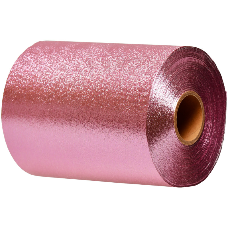 Embossed Aluminium Hair Foil Light Pink 10 m