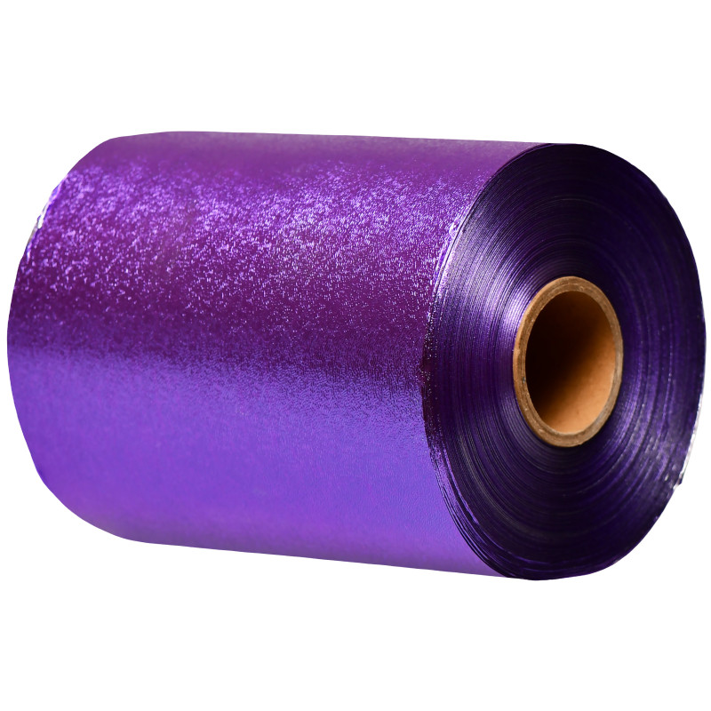 Embossed Aluminium Hair Foil Purple 10 m