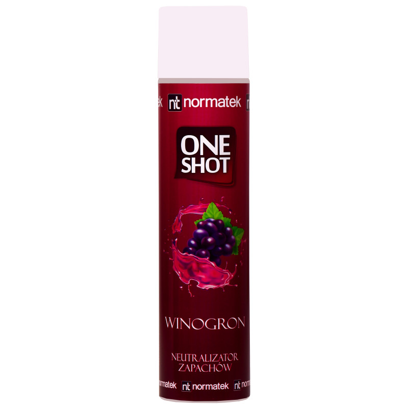 Normatek One Shot Winogron - intensywny odświeżacz powietrza, 600ml