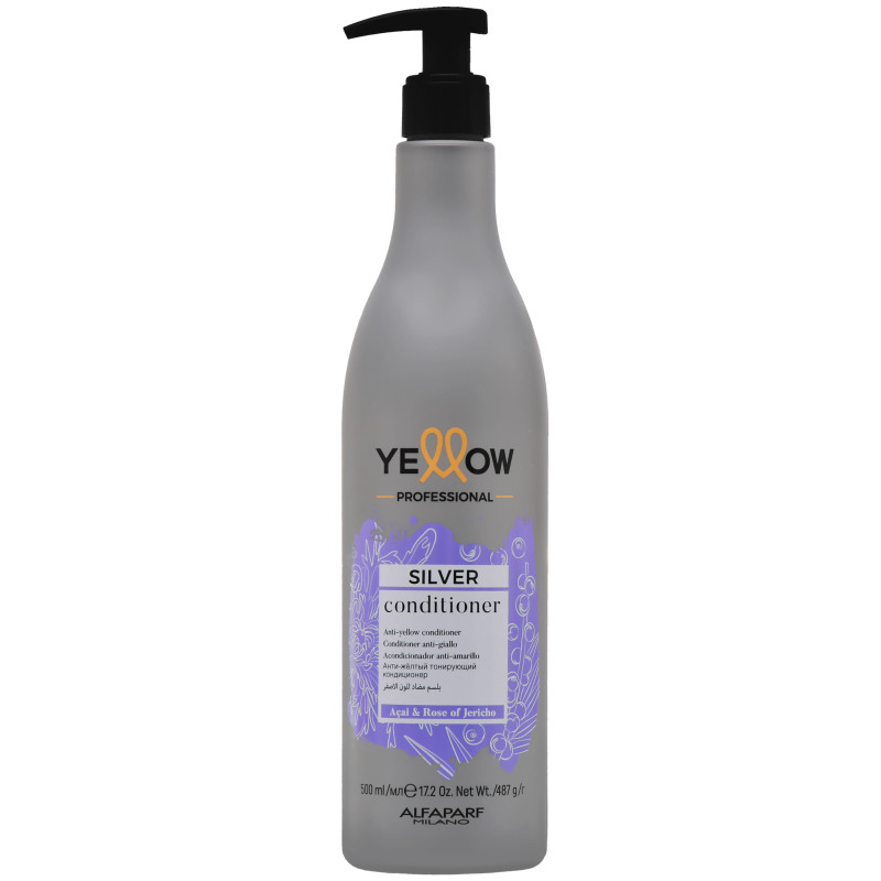 Alfaparf YELLOW Silver - Anti-Yellow Conditioner for Blonde & Grey Hair 500 ml