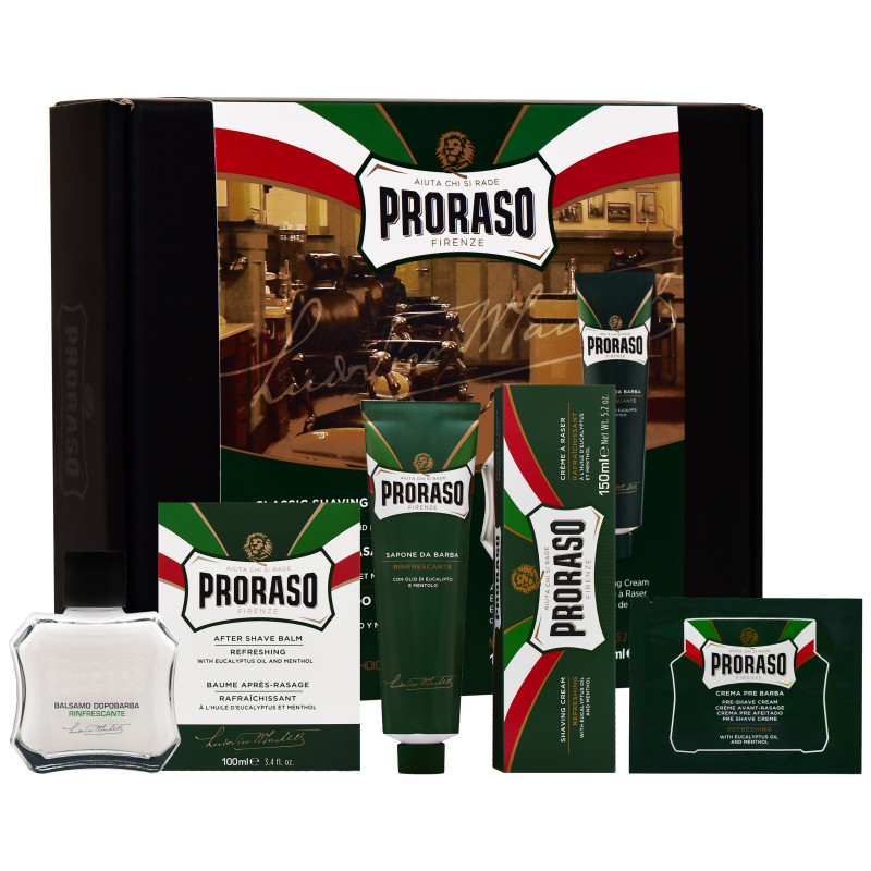 Proraso Refresh Shaving Cream & Aftershave Balm Duo Set 150 ml + 100 ml