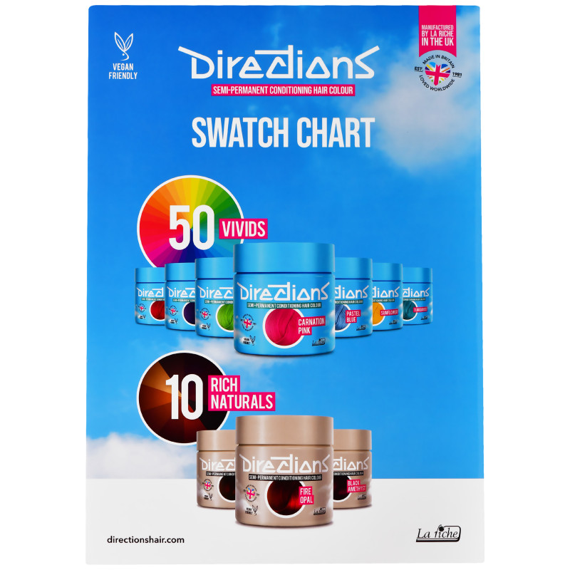 La Riche Directions Swatch Chart 60 Colours