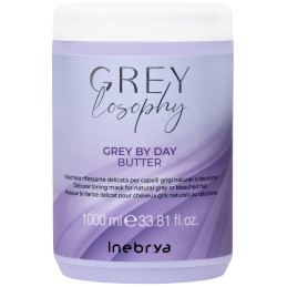 Inebrya Greylosophy Grey By Day – Toning Mask for Grey & Platinum Hair 1000 ml