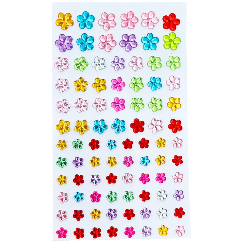 DeniCarte Flower Zircon Face & Hair Gems