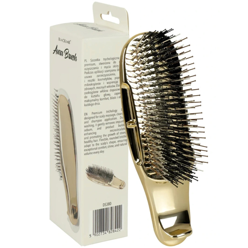 Poniks Blackomb Trichology Brush Gold